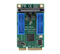 Scheda di Espansione Anteriore PCI-E Scheda Mini PCI-E WiFi Scheda di Espansione PCI Express per XP/2003/Vista/win7/win8/win10/2003/ (Doppio 19PIN (10313))