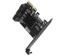 Scheda di espansione Culnflun, pcie a 6 porta sata3 0 disco rigido 6g pcie3 0 Gen3 4x Adattatore hub di interfaccia con indicatore di monitoraggio LED per Linux OS X NAS