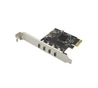 Scheda di Espansione da PCIE 1X A Type C, Adattatore Riser da PCI-e X1 A USB 3.2 GEN1 5Gbps A 4 Porte TYPE-C con Chip UPD720201.