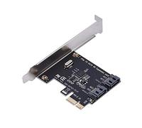 Scheda di Espansione da PCIE a SATA 3.0, Adattatore da PCIE a SATA, Scheda di Espansione Controller da PCIE a SATA 3.0 a 2 porte 6Gbps, per (R) XP / server2003 / VISTA / 7/8 (32 /