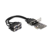 Scheda di espansione DeLock 66324 PCIe 4x RS-232 D-Sub Profilo Basso