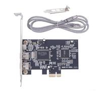 Scheda di espansione FireWire 400 per pcie X1 a 3X 1394A Porte IEEE 1394 Adattatore per Canon per Sony per videocamere Panasonic per Windows 10 11 Supporto