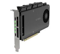 Scheda di espansione ICY DOCK MB204MP-1B PCIe 4.0 x16 con 4 slot SSD M.2 NVMe