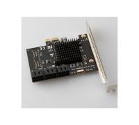 Scheda di Espansione PCI-e 6 Gbps PCI-e X1/X4/X8/X16 A SATA3.0 Adattatore SATA3.0 A 6 Porte per Computer Desktop Windows