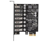 Scheda di Espansione PCI-E a 7 Porte, Scheda di Espansione Anteriore USB 3.2 a 7 Porte per Il Collegamento di Dischi Rigidi Esterni, Controller di Gioco, unità CD/Dvd, ECC.