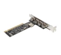 Scheda di Espansione Pci-e USB 2.0 a 5 Porte per PC Fisso | Pcb Nero, Alimentazione Dalla Scheda Madre, Supporta Dispositivi USB, per Tecnici e Assemblatori