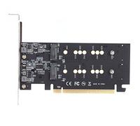 Scheda di Espansione PCI Express 3.0 2 Porte SSD da X16 a M.2 NVME SSD M.2 Scheda di Espansione del Disco Rigido PCI Express 3.0 X16 Slot Scheda Madre per PC Desktop Computer
