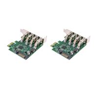 Scheda di espansione PCI Express HUB PCI-E a 4 porte a basso profilo per USB 3.0