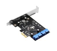 Scheda di espansione PCI Express USB 3.0 a 19 pin PCIE da 1X a 2 porte