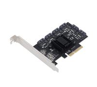 Scheda di espansione PCIe 3.0 x4 a 6 porte SATA 3 ASM1166