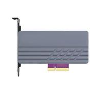 Scheda di espansione PCIe 5.0X4 in alluminio per scheda di espansione adattatore NVME per dissipazione del calore efficiente e miglioramento della creazione di contenuti di sicurezza dei dati
