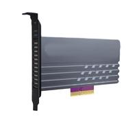 Scheda di espansione PCIe 5.0X4 in alluminio per scheda di espansione adattatore NVME per dissipazione del calore efficiente e miglioramento della creazione di contenuti di sicurezza dei dati