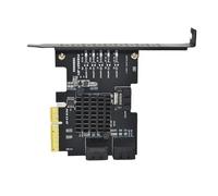 Scheda di espansione PCIE a 5 porte compatibili PCIExpress X4X8X16 Interfacce Adattatore PCIExpress Adattatore convertitore efficiente 6Gbps
