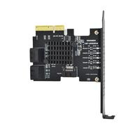 Scheda di espansione PCIE a 5 porte compatibili PCIExpress X4X8X16 Interfacce Adattatore PCIExpress Scheda di espansione del computer efficiente da 6 Gbps