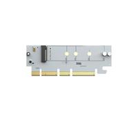 Scheda di Espansione PCIe A M.2 NVMe 64Gbps con Supporto per Copertura Dissipatore 2230/2242/2260 Bianca