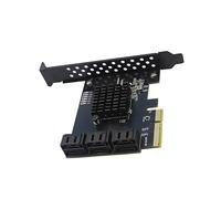 Scheda di espansione PCIE a Sata3.0 per PCIE 1X/4X, slot 6 porte, 6 Gbps, controller di velocità, adattatore di espansione, supporto completo
