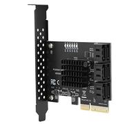 Scheda di Espansione Pcie Sata Asm1166 Scheda di Espansione Interfaccia 4X Pcie a 6 Porte Sata3.0 Hard Disk 6G Pcie3.0 Gen3 Adattatore Hub Interfaccia 4X