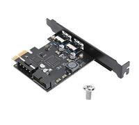 Scheda di Espansione PCIe USB 3.0, 5Gbps Stabili, Header Interno a 20 Pin, Hot Plug, Plug and Play per PC Desktop, 2 Porte USB, 1 Scheda