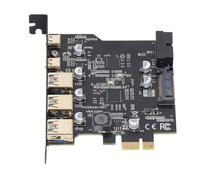 Scheda di Espansione PCIe USB 3.2, 3 Porte USB A e 2 Porte USB C, Larghezza di Banda 20 Gbps, per PC Desktop e Linux