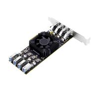 Scheda di espansione PCIE USB 3.2 con 8 porte per il trasferimento dati veloce per un collegamento rapido e facile del dispositivo Controller USB desktop ad alte prestazioni