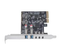 Scheda di espansione PCIE USB3.2 Gen 2 5Port Convertitori PCIe con USB e Tipo C 5Port per il trasferimento veloce dei dati Crad C e una porta