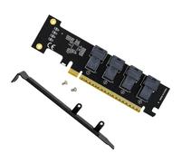 Scheda di espansione PCIe X16 con linee 4X SFF-8643 per la crescita degli slot