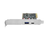 Scheda di espansione PCIeX4 USB3.0 TypeC 3.1 con chip ASM1142 ad alta velocità migliora la connessione desktop Estensione della porta USB per i giocatori