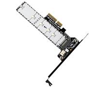 Scheda di espansione per disco rigido, adattatore ad alta velocità da PCIe 5.0 a M.2, trasferimento dati, scheda di espansione del disco di archiviazione esterna con dissipatore di calore, per PC