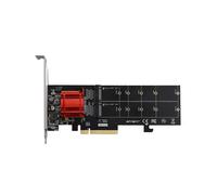 Scheda di Espansione per Disco Rigido PCIE3.1 X8 A Doppio M.2 Chip ASM1812 Supporta Protocollo NVME Scheda di Espansione A Piena Velocità