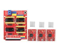 Scheda di espansione per incisore CNC V3 per stampante 3D con 3 moduli driver A4988 GRBL 0.8 compatibile 4 Supporto per macchina per incidere fai-da-te e progetti di stampa 3D