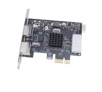 Scheda di Espansione per Tastiera e Mouse da PCIe A PS/2, Adattatore da PCI-Ex1 A PS/2 con Chip MCS9990CV e Porta USB 2.0 per PC.