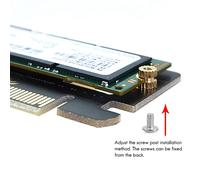 Scheda di Espansione SSD da M.2 NVME un PCIE 3.0 X16 / X8 / X4 Supporto per Scheda Adattatore SSD Desktop 2230 2242 2260 2280 Dimensioni SSD