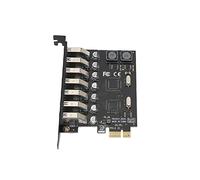 Scheda di espansione USB 3.0 Scheda di espansione desktop ad alta velocità da PCI E a USB 3.0 a sette porte con modulo di alimentazione bifase 4A per PC desktop