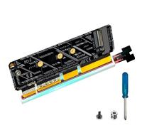 Scheda di espansione USB - Adattatore da M.2 a Pcie X4 da 64 gbps per server 1u | Scheda di aggiornamento ad alta velocità con supporto M-Key a tutta lunghezza, compatibile con server aziendali