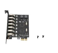 Scheda di Espansione USB3.0 per XP/7/8/8.1/10 e 32/64 Bit, Scheda di Espansione Desktop Ad Alta Velocità da PCI-E a USB3.0 a Sette Porte.