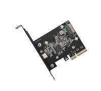 Scheda di espansione USB3.2 Gen2x2 ad alta velocità con velocità di trasferimento 20Gbps PCIE4X ad adattatore USB C per migliorare l'efficienza dei dati Velocità di trasferimento dati