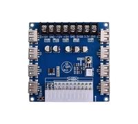 Scheda di estensione dell'alimentazione del computer con 8 puntine di ricarica USB e 5 prese elettriche, facile da usare per testare il dispositivo blocco di comando ad alta corrente