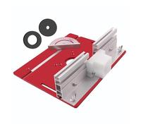 Scheda di inserimento del tavolo del router - Inserto della piastra del router, guida precisa del calibro della mitra | Router da tavolo in alluminio Ritaglio della lavorazione del legno Tabella di