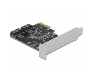 Scheda di Interfaccia DeLock 90431 PCIe SATA 6 Gbit/s 2 Porte NCQ TRIM S.M.A.R.T.
