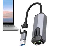 Scheda Di Interfaccia Di Rete | Adattatore Portatile 5Gbps Ad Alta Velocità - Scheda Ethernet Cablata 45 Gigabits - per Giocatori Lavoratori Streamers Home Office Portatile Tablet Videoconferen
