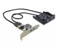 Scheda di Interfaccia PCIe a USB 3.2 Gen 1 4 porte Delock Nero