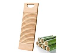 Scheda di lavaggio-scrub per lavanderia in legno da 40x15 cm, superficie ondulata ecologica, strumento di pulizia durevole con design efficiente | Rondella a mano per scuola, casa, viaggi all'aperto e