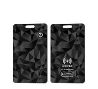 Scheda di localizzazione a portafoglio, ultra sottile, con tag anti-smarrimento, localizzazione GPS, per smartphone, trova il mio dispositivo compatibile con Bluetooth, ricarica wireless (motivo a