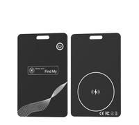 Scheda di localizzazione a portafoglio, ultra-sottile, localizzazione GPS, smart tag anti-smarrimento, per smartphone trova il mio dispositivo compatibile Bluetooth, ricarica wireless (strisce)