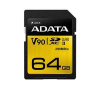 Adata Premier One V90 64gb Sdxc Uhs-ii Class 10 Memory Card (asdx64gui Nero