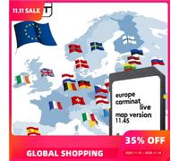 Scheda di memoria Carminat Live 11.45 Sat Nav La più recente versione di aggiornamento della mappa europea 2025 per Renault Clio Laguna Scenic GPS SD Card