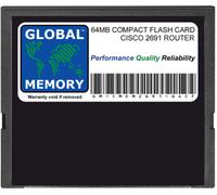Scheda Di Memoria Compact Flash Da 64MB Per Cisco 2691 Router (Mem2691-64cf)