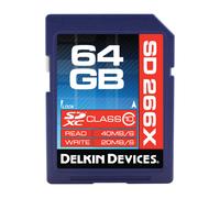 Scheda di memoria Delkin SDXC 266X UHS-I (U1) da 64 GB (DDSD26664GB-A)