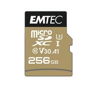 SCHEDA DI MEMORIA EMTEC SpeedIN Pro, 256 GB, Video Speed Classe 30 (V30), Adattatore SD