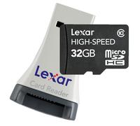 Scheda di memoria flash Lexar MicroSDHC ad alta velocitÃ da 32 GB con lettore LSDMI32G